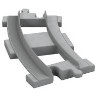 Duplo Train Track 4 x 8 Curved [Short] (Light Bluish Gray)