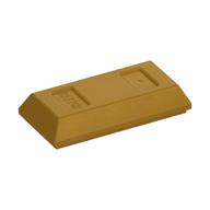 Tile Special 1 x 2 with Sloped Walls AKA Money / Gold Bar [Ingot] (Pearl Gold)