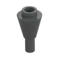 Cone 1 x 1 Inverted with Bar at Bottom (Ice Cream Cone) (Dark Bluish Gray)