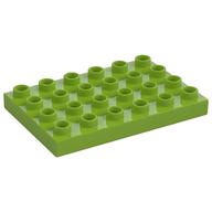 Duplo Plate 4 x 6 (Lime)