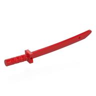 Weapon Sword / Katana / Shamshir with Capped Pommel [Square Guard] (Red)