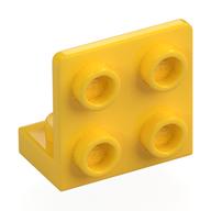Bracket 1 x 2 - 2 x 2 Inverted (Yellow)