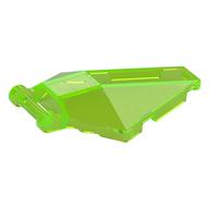 Windscreen 6 x 4 x 1 Hexagonal with Handle (Trans-Bright Green)