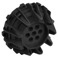 Wheel Hard Plastic with Small Cleats and Flanges (Pearl Titanium)
