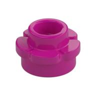 Plant, Flower, Plate Round 1 x 1 with 5 Petals (Magenta)