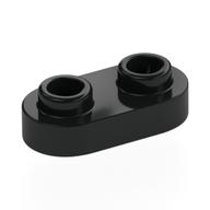 Plate Special 1 x 2 Rounded with 2 Open Studs (Black)