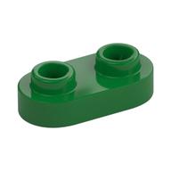 Plate Special 1 x 2 Rounded with 2 Open Studs (Green)