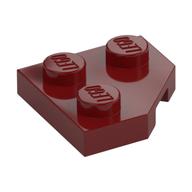 Wedge Plate 2 x 2 Cut Corner (Dark Red)