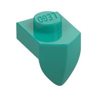 Plate Special 1 x 1 with Vertical Tooth (Dark Turquoise)