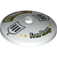Dish 4 x 4 Inverted [Radar] With Gage Scrambled, Fried, Free Range, Vents (White)