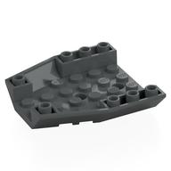 Brick Wedged, Sloped Inverted 6 x 6 x 1 Triple (Dark Bluish Gray)