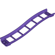 Vehicle Track, Roller Coaster Ramp Small, 3 Bricks Elevation (Dark Purple)