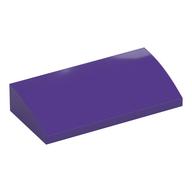 Brick Curved 2 x 4 x 2/3 No Studs, with Bottom Tubes (Dark Purple)