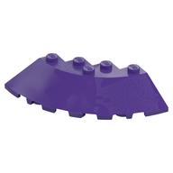Brick Round Corner 6 x 6 with 33° Slope and Facet Cutout (Dark Purple)