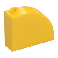 Brick Curved 1 x 3 x 2 (Yellow)