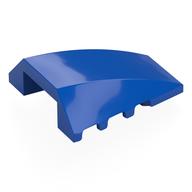 Brick Wedged, Curved 4 x 4 No Top Studs (Blue)