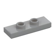 Plate Special 1 x 3 with 2 Studs with Groove and Inside Stud Holder (Jumper) (Light Bluish Gray)
