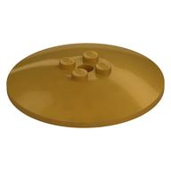 Dish 6 x 6 Inverted (Radar) with Solid Studs (Pearl Gold)