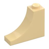 Brick Curved 1 x 3 x 2 Inverted [Inside Bow] (Tan)