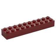 Brick 2 x 10 (Dark Red)
