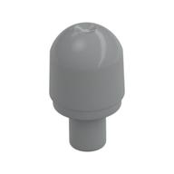 Light Cover 1 x 1 Round with Internal Bar / Bionicle Barraki Eye (Light Bluish Gray)