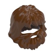Hair with Beard and Mouth Hole (Reddish Brown)