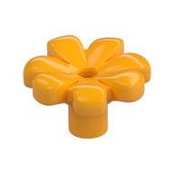 Plant, Flower, Minifig Accessory with 7 Thick Petals and Pin (Bright Light Orange)