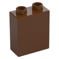Duplo Brick 1 x 2 x 2 with Bottom Tube (Reddish Brown)
