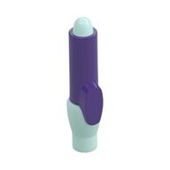 Equipment Pen with Tip and Cap Dark Purple Print (Light Aqua)