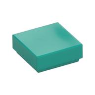 Tile 1 x 1 with Groove (Dark Turquoise)