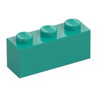 Brick 1 x 3 (Dark Turquoise)