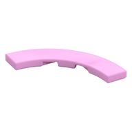 Tile 4 x 4 Curved, Macaroni (Bright Pink)
