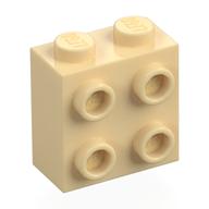 Brick Special 1 x 2 x 1 2/3 with 4 Studs on 1 Side (Tan)