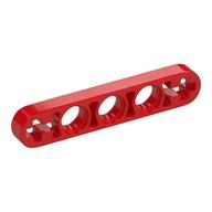 Technic Beam 1 x 5 Thin with Axle Holes on Ends (Red)