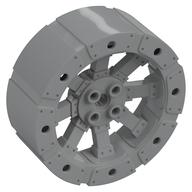 Wheel Wagon Viking with 12 Holes [7 Studs Diameter] (Light Bluish Gray)
