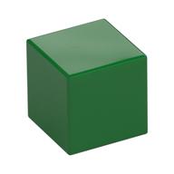 Minifig Head Special, Small Cube (Baby) [Plain] (Green)