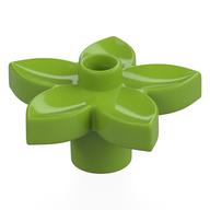 Duplo Plant, Flower with 1 Top Stud (Lime)