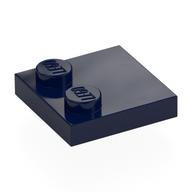 Plate Special 2 x 2 with Only 2 studs (Dark Blue)