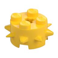 Brick Round 2 x 2 Special with Spikes (Yellow)