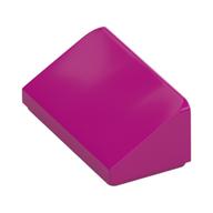 Brick Sloped 30° 1 x 2 x 2/3 (Magenta)