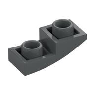Brick Curved Inverted 2 x 1 (Dark Bluish Gray)
