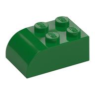 Brick Curved 2 x 3 (Green)
