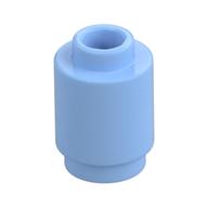 Brick Round 1 x 1 Open Stud (Bright Light Blue)