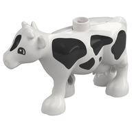 Duplo Animal Cow with Black Spots Print (White)