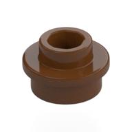 Plate Round 1 x 1 with Open Stud (Reddish Brown)