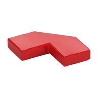 Tile Special 2 x 2 Corner with Cut Corner - Facet (Red)