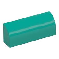 Brick Curved 1 x 4 x 1 1/3 No Studs (Dark Turquoise)