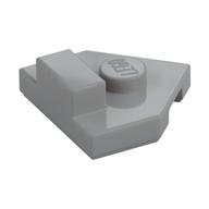 Plate Special 2 x 2 Wedge, Center Stud, 1 x 1/2 Raised Tab (Light Bluish Gray)