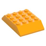 Brick Sloped 45° 6 x 4 Double [aka Train Roof] (Bright Light Orange)