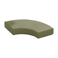 Tile 2 x 2 Curved, Macaroni (Olive Green)